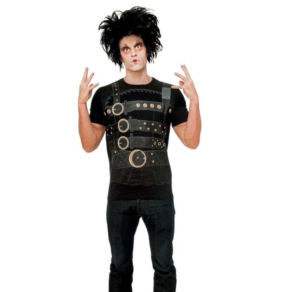 🇨🇦 Rubie's Men's Edward Scissorhands Costume Halloween Shirt